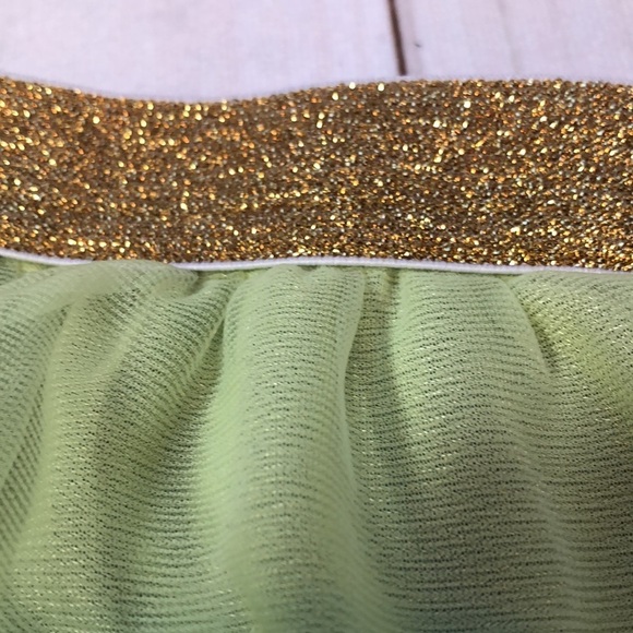 St Patrick’s Day Layered Tutu Skirt Greens  and Gold Girls 4T - Picture 3 of 9